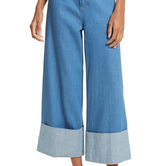 Sea New York Blue Wide Leg Jeans - Picture 3 of 8